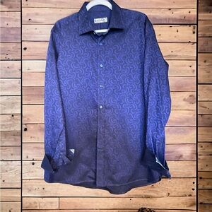 Brandolini men’s long sleeve dress casual shirt. Designed in Italy. 100%…